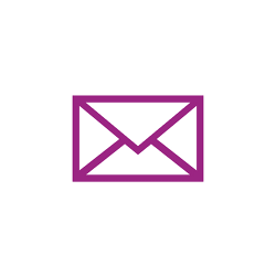 Icono púrpura correo electrónico