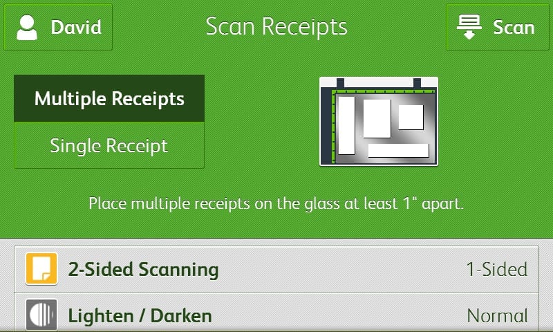 Captura de pantalla scan Quickbooks