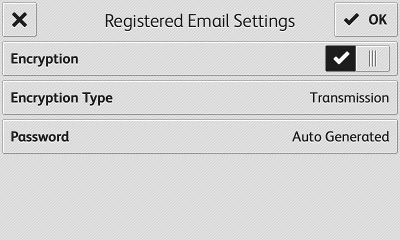 Captura de pantalla email registrado App RMail