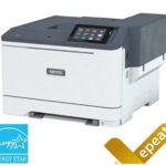 Vista lateral izquierda de la impresora en color Xerox® C410